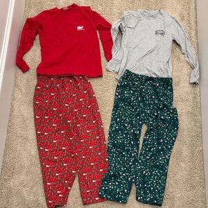 Vineyard Vines Kids Pajama Set - Red and Green